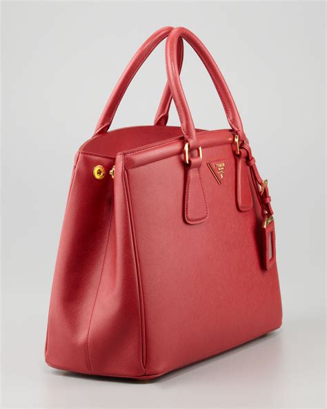 prada red handbag|authentic prada handbags.